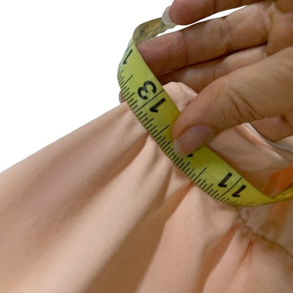 Vintage 70s Orange Sleeveless Waist Tie Below Knee Day Dress Small - Picture 4 of 8